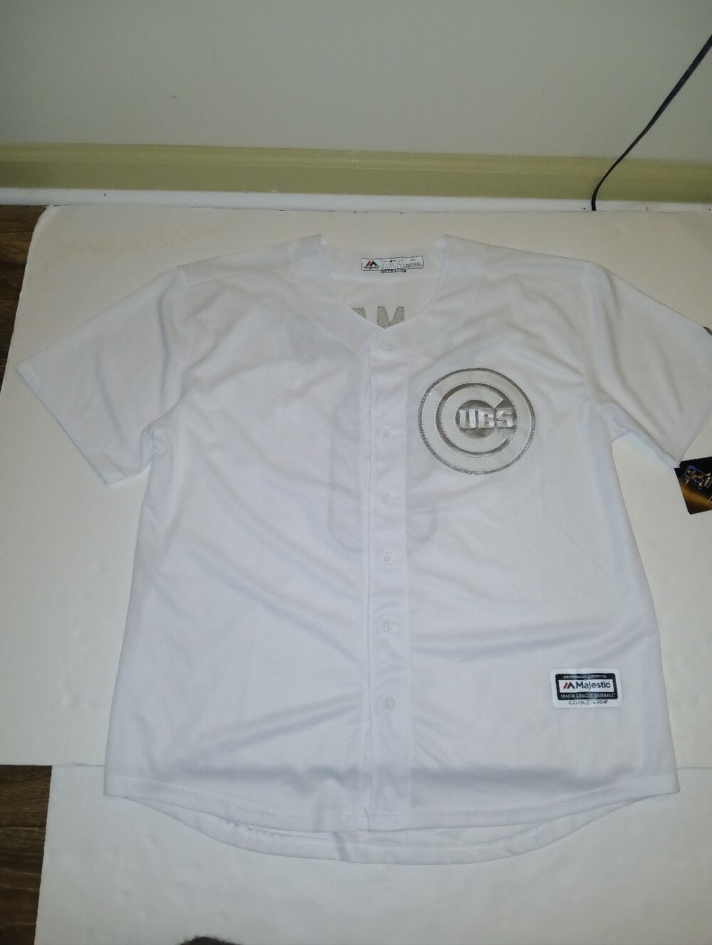 Javier Baez El Mago Chicago Cubs Majestic Coolbase Size Large NWT